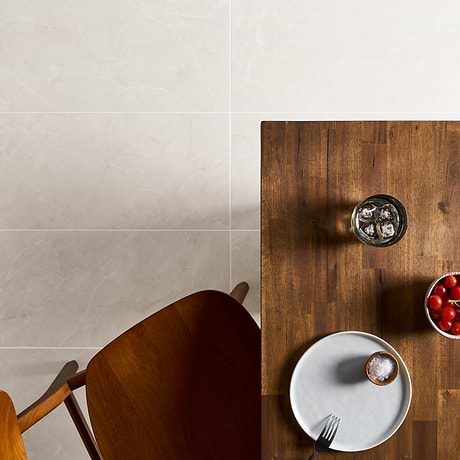Boscato Cream White 12x24 Marble Look Matte Porcelain Tile