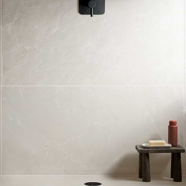 Boscato Cream White 24x48 Marble Look Polished Porcelain Tile