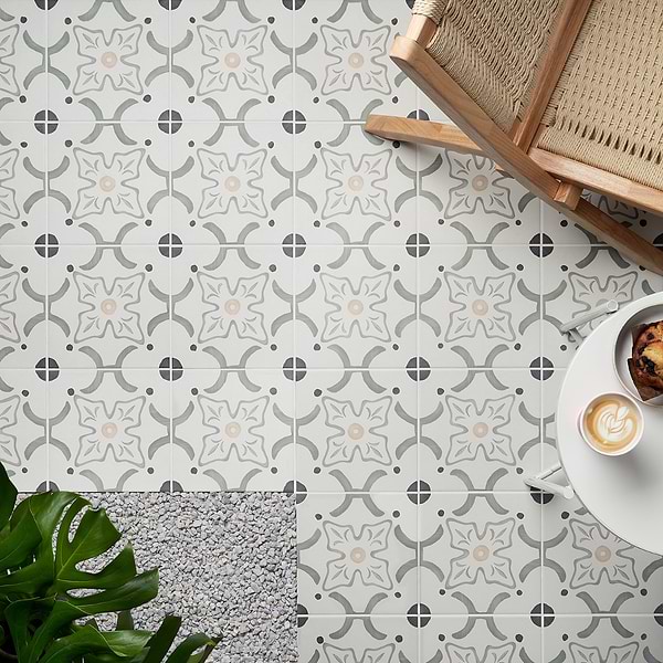 Lapaz Flora Green 9x9 Matte Porcelain Tile