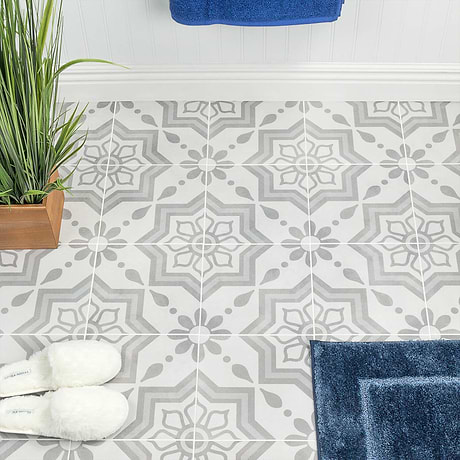 Encaustic Look Porcelain Tile for Backsplash,Kitchen Floor,Kitchen Wall,Bathroom Floor,Bathroom Wall,Shower Wall,Shower Floor,Outdoor Floor,Outdoor Wall,Commercial Floor