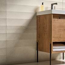 Lucreto Waves Beige 24x48 3D Concrete Look Matte Porcelain Tile