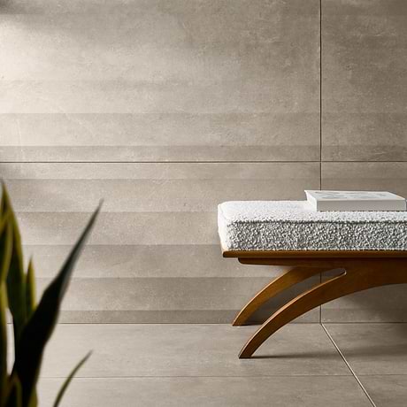 Lucreto Waves Gray 24x48 3D Concrete Look Matte Porcelain Tile