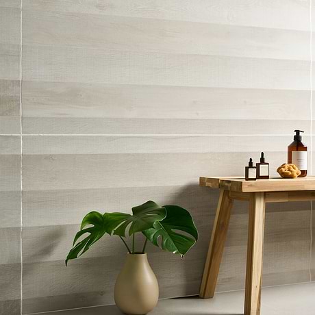 Kenridge Waves White 24x48 Wood Look Matte Porcelain Tile