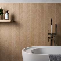 Briona Hazelnut Brown 18x48 Textured Wood Look Matte Ceramic Tile