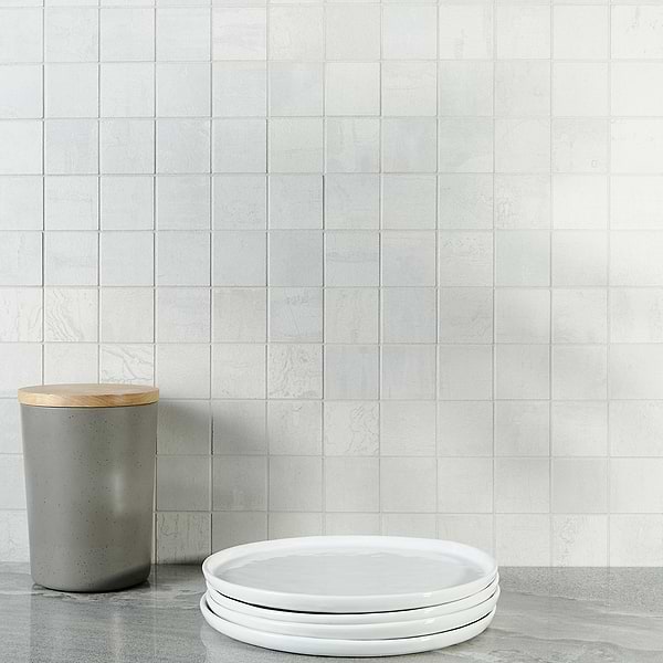 Angela Harris Inspira Light Silver 2x2 Matte Porcelain Mosaic Tile