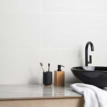 Rethink Decoro Plaster White 12x24 Textured Matte Porcelain Tile