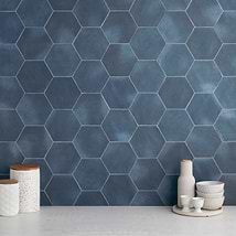 Sasha Hex Chiazza Marino 6" Matte Porcelain Hexagon Tile