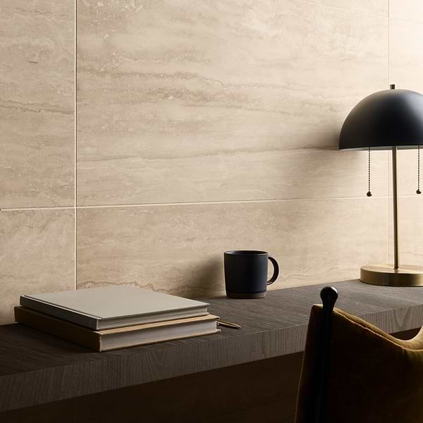 Ivory Travertine Premium 18x36 Vein Cut Filled Honed Tile