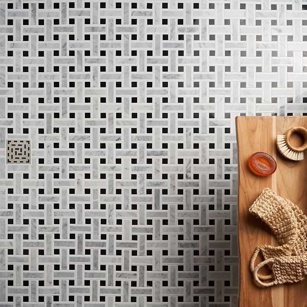 Twine Highstrung 1x3 Marble Polished Mosaic Tile