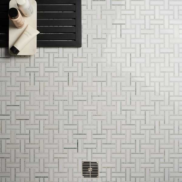 Twine Olive Grove 1x3 Marble Polished Mosaic Tile