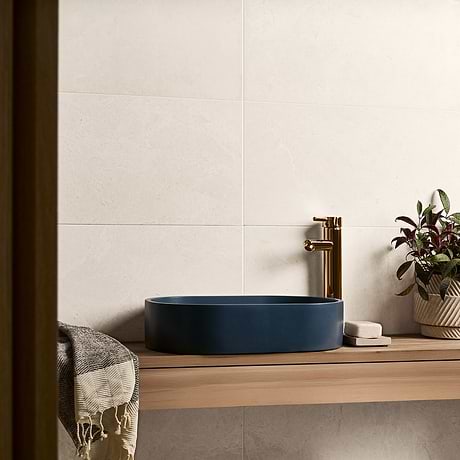 Vanilla Warm White 12x24 Honed Marble Tile