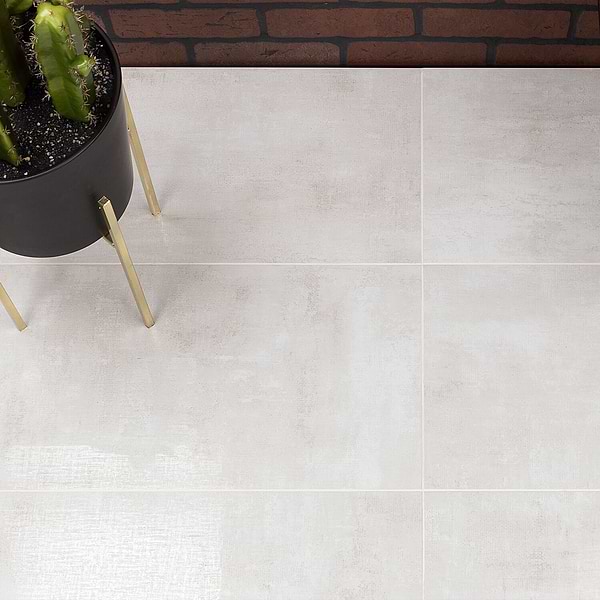 Holland Blanc 12x24 Polished Porcelain Tile 