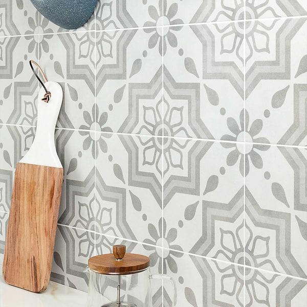 Cascais Silver Sky 9x9 Matte Porcelain Tile