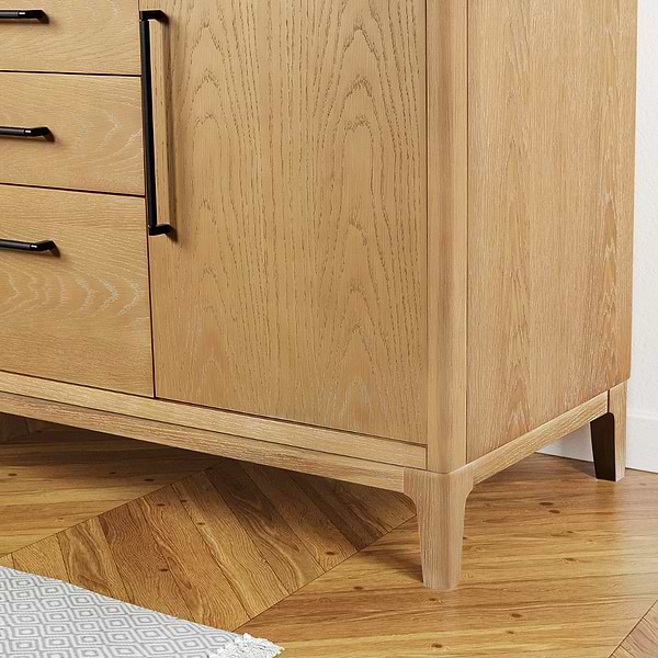 Kaitlin Blonde Oak 36" Single Vanity with White Composite Stone Top