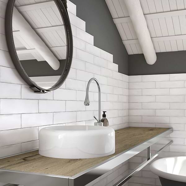 Bayou White 3x12 Ceramic Tile