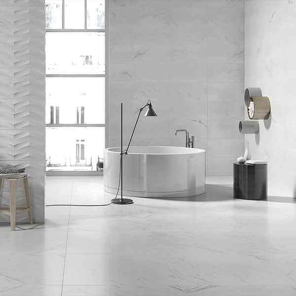 Belvedere Bianco 30x30 Marble Look Porcelain Tile