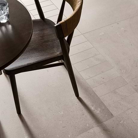 Piccoli Petite Warm Gray 36x36 Terrazzo Look Matte Porcelain Tile
