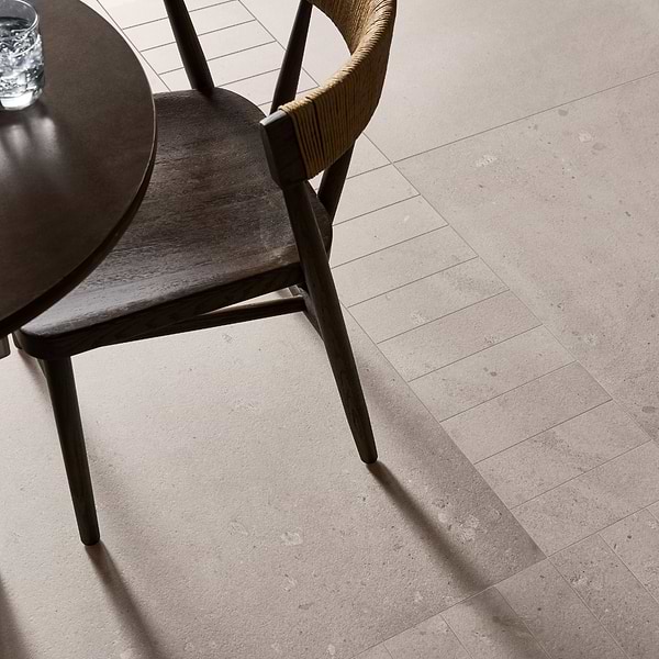 Piccoli Petite Warm Gray 36x36 Terrazzo Look Matte Porcelain Tile