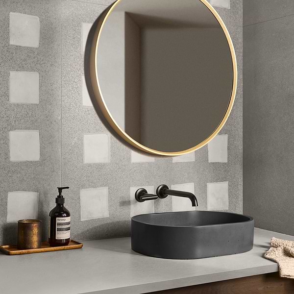 Bariazzo Deco Fossil Gray 36x36 Semi-Polished Porcelain Tile
