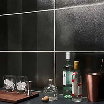 Requiem Platinum 3D 12x24  Polished Glass Wall Tile