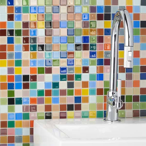 Fruit Platter 1x1 Glass Polished Mosaic Tile