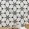 Evangeline Nero Marquina And Calacatta Marble Tile