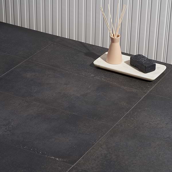 Bronx Black 12x24 Matte Porcelain Tile