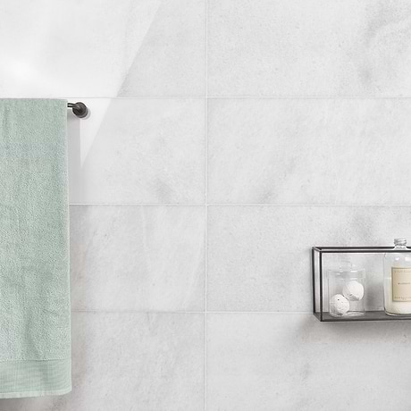 Biarritz White 12x24 Polished Marble Tile