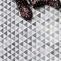 Krista Watterworth Patience Gray Polished Marble Tile