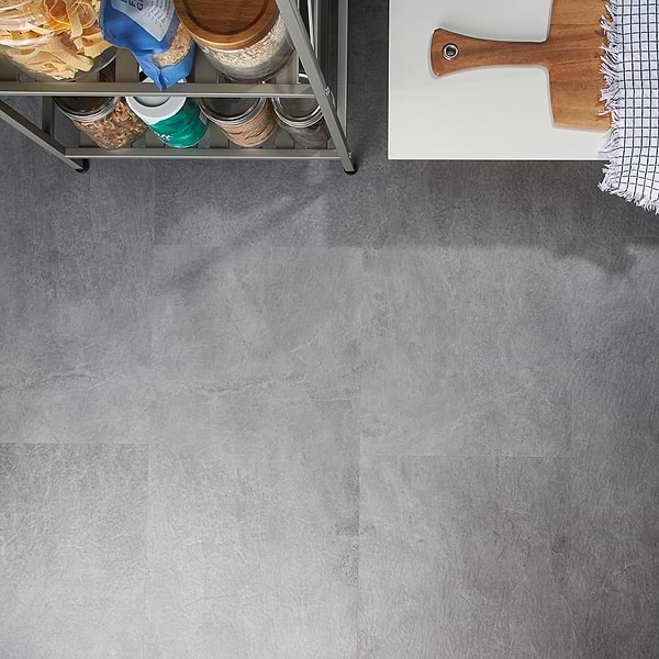 Optoro Trail Slate Dark Gray 28mil Wear Layer Rigid Core Click 12x24 Luxury Vinyl Tile