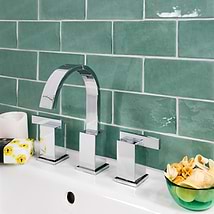 Lancaster Open Seas Green 3x6 Polished Ceramic Wall Tile