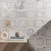 Highland Alpenglow Deux Marble Polished Mosaic Tile