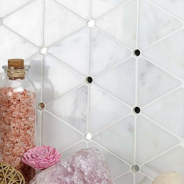 Highland Sardonyx Marble & Mirror Glass Tile