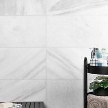 Biarritz White 12x24 Honed Marble Tile