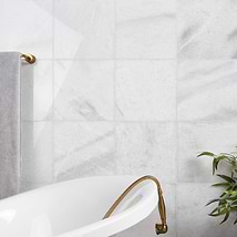 Biarritz White 12x12 Polished Marble Tile