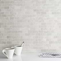 Ice Gray 1x2 Honed Marble Mosaic