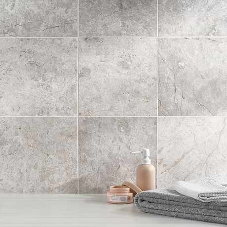 Tundra Gray 12x12 Honed Limestone Tile