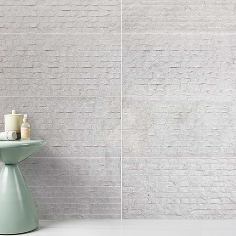Simena Chiseled Cream Beige 12x24 Textured Limestone Tile