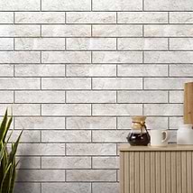 Cream Misto Splitface Rustic Beige 3x12 Textured Marble Tile