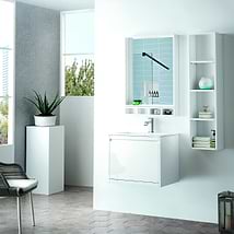 James Martin Vanities Mantova Glossy White 24" Floating Vanity without Top