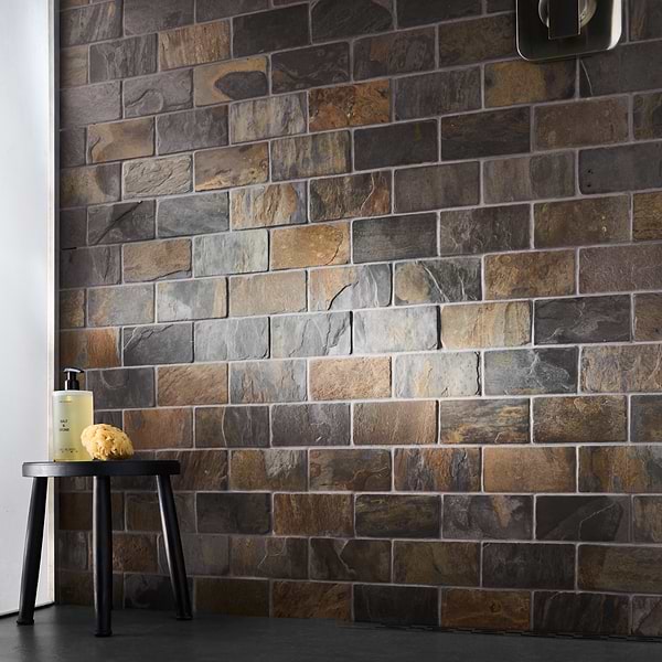 California Gold 3x6 Tumbled Slate Tile