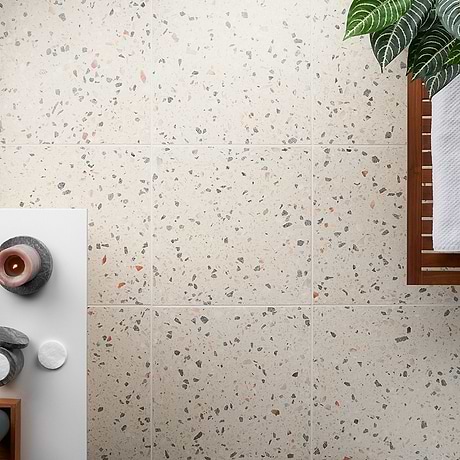 True Terrazzo Sonora Beige 16x16 Polished Terrazzo Tile