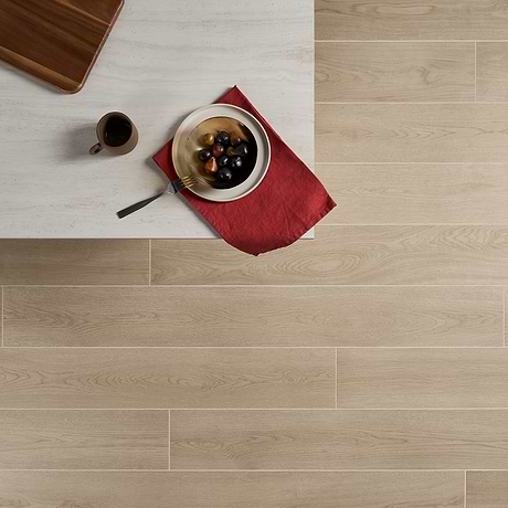 Oaktree Elegant Ash Beige 7x60 XL Wood Look Matte Porcelain Tile