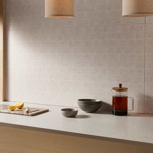 Hikari Bamboo Paper Cream 24x48 Textured Matte Porcelain Tile