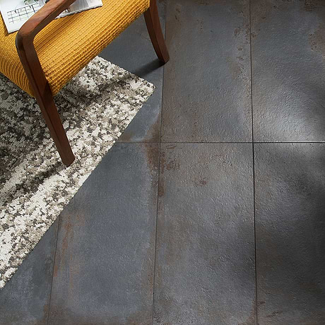 Angela Harris Flatiron Black 12x24 Matte Porcelain Tile