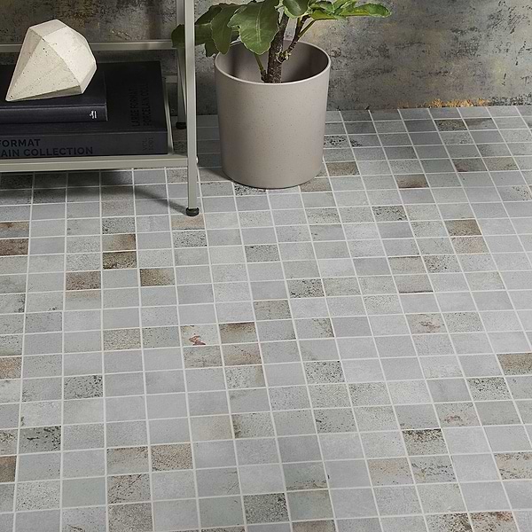 Angela Harris Flatiron Gray 2x2 Matte Porcelain Mosaic