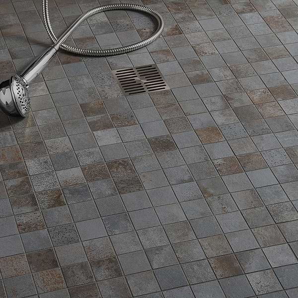 Angela Harris Flatiron Graphite 2x2 Matte Porcelain Mosaic