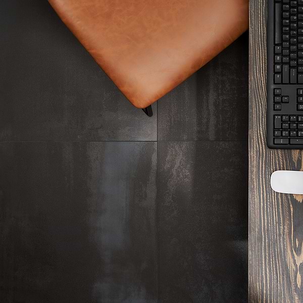 Sample-Hewlett Black Iron Matte Porcelain Tile
