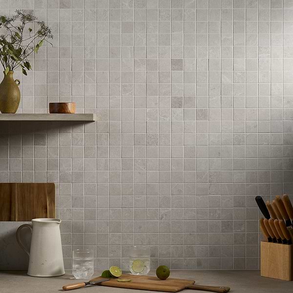 ZenTech Chalk White 2x2 Matte Porcelain Mosaic Tile