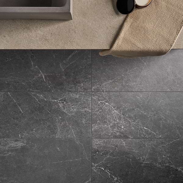 ZenTech Graphite Gray 12x24 Matte Porcelain Tile